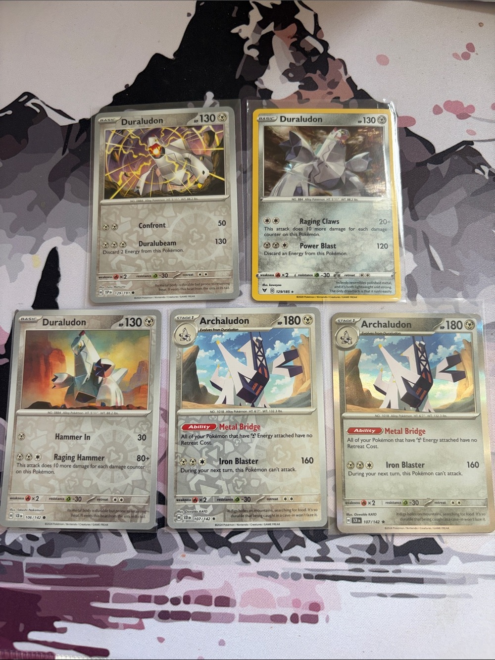 Duraludon & Archaludon Pokémon Evolution Reverse Holo Lot ⚙️ | 5 Cards ✨5/$25